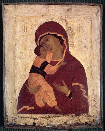 Umilenie Virgin of Wladimir, Moscow School by Russian School